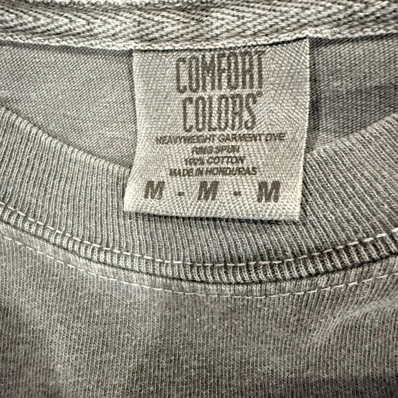 Comfort Colors Graphic Tee - Gray with Red and Black - Picture 2 of 2